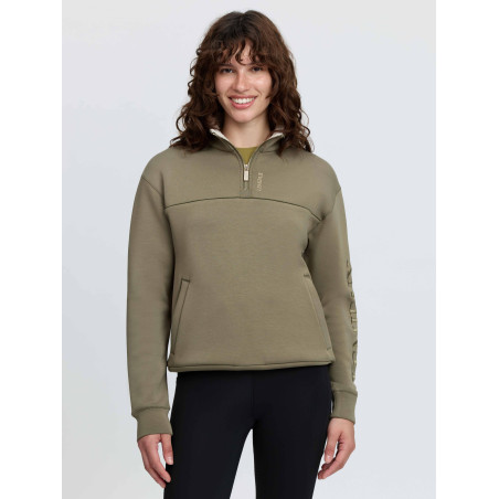 Sudadera LeMieux de media cremallera con cuello alto Scarlet