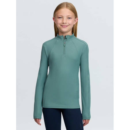 Camiseta técnica acanalada Rayé LeMieux Young Rider
