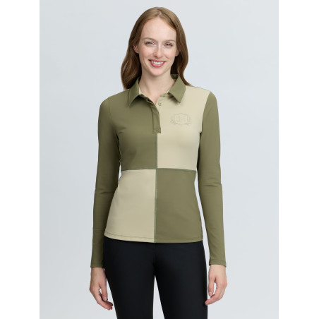 Camiseta técnica LeMieux Rugby Harlequin mujer
