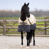 Manta de exterior Imperial Riding Limited 100 g con cuello - Beige / gris