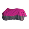 Manta de exterior Imperial Riding Limited Fleece sin cuello - Frambuesa / grís