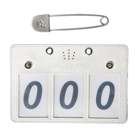 Placa de identificación de concurso de tres dígitos KLMaddie Kingsland