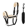 Cabezada de nailon con borreguillo sintético KLLexie Kingsland - Negro