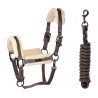 Cabezada de nailon con borreguillo sintético KLLexie Kingsland - Marrón hierro