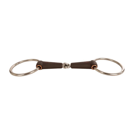 Filete sencillo de anillas Flex rotura simple medio 18 mm 14,5 cm