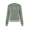 Sudadera para mujer con cristales Swarovski KLLilian Kingsland - Verde escarabajo