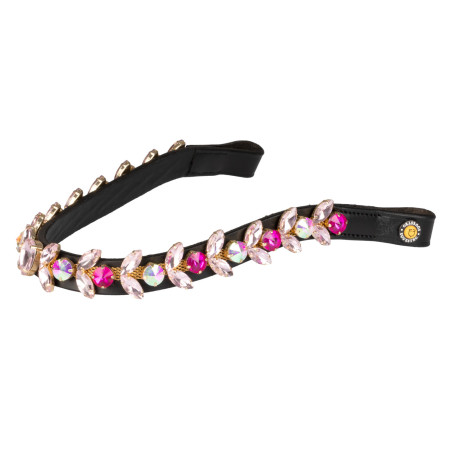 Frontalera Northern Lights Crystal de cuero Equestro