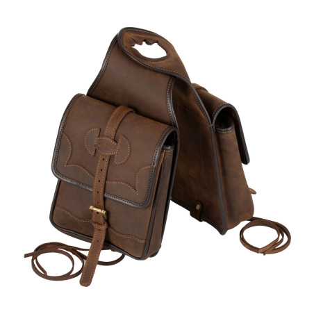 Alforja para silla western de cuero Pool's