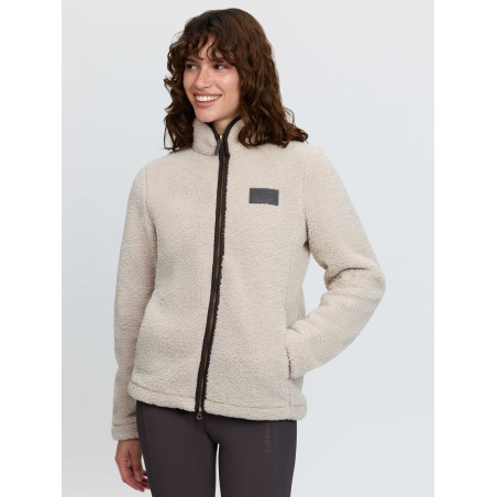 Chaqueta con cremallera de forro polar sherpa Heritage Stone LeMieux