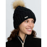 Cofia con lentejuelas Bernie azul marino LeMieux - Negro