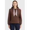Sudadera con capucha Celia Harcour mujer - Castaña