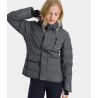 Chaqueta acolchada Active de equitación para mujer Horse Pilot - Hierro