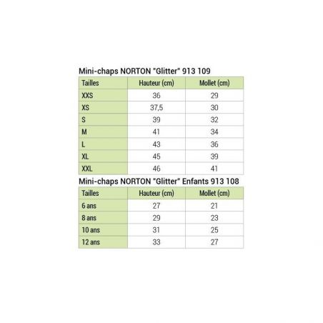 Polainas Norton Glitter