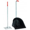recogedor con rastrillo mistboy 75 cm - Negro
