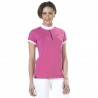 Polo de mujer Clorinda de manga corta Flags & Cup - Fucsia