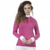 Polo de mujer Clorinda de manga larga Flags & Cup - Fucsia