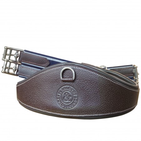 Cinturón anatómico Flags & Cup de cuero granulado