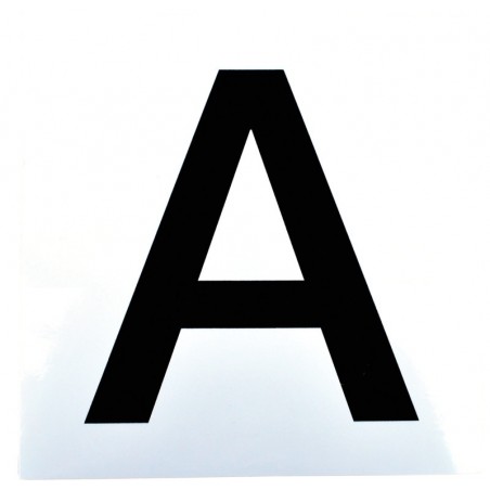 Juego de adhesivos con 12 letras para matrículas o paneles de doma La Gée