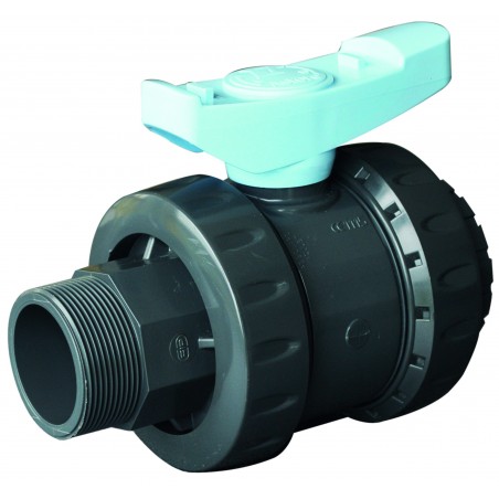 Válvula de drenaje reforzada con brida, rosca interior/exterior – 2" 50/60 mm La Gée