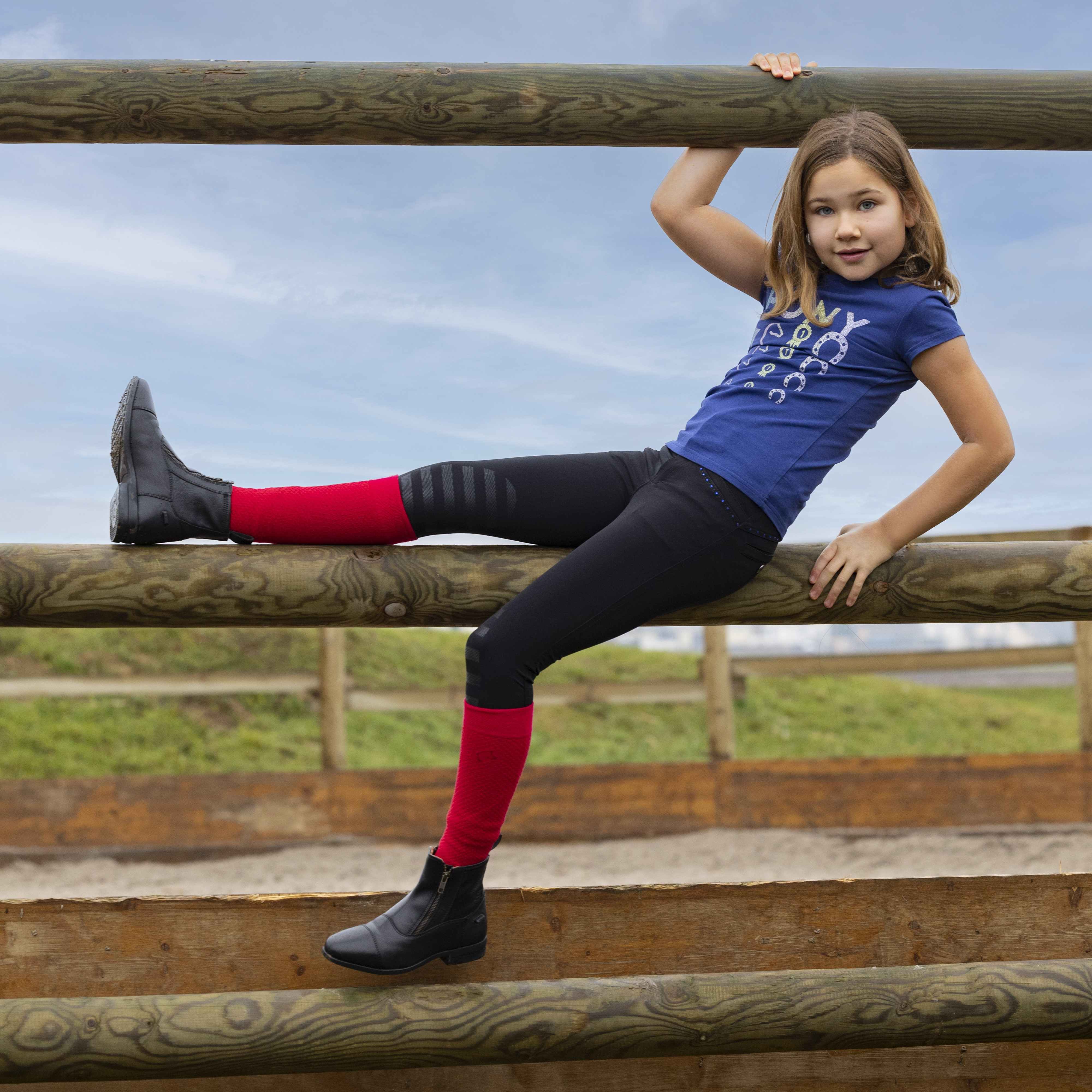 Camiseta EQUITHÈME Lise Azul marino