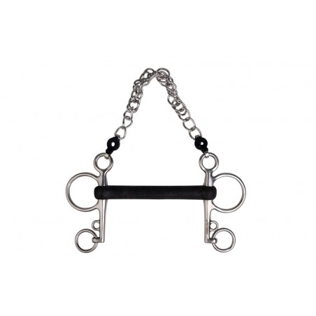 Pelham Metalab de goma rígida recto