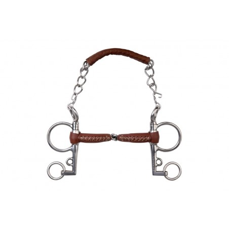 Pelham Metalab Pinchless de cuero de 2 piezas