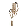 Juego de collar de cabeza de nailon Imperial Riding, cordón de sujeción y frontalera antimoscas - Beige Arena
