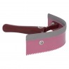 Cuchillo térmico de pvc curvo con goma Imperial Riding - Rosa / burdeos / plata