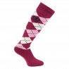 Calcetines tipo polo Argyle HV - Roja / rosa / marino