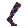 Calcetines tipo polo Argyle HV - Ciruela / marino / azul medio