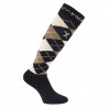 Calcetines tipo polo Argyle HV - Negro / topo / crema