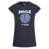 Camiseta Imperial Riding Smiley Flores - Azul marino