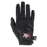 Guantes imperiales de aplastamiento a caballo - Negro