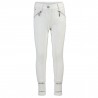 Pantalón de montar HV Polo June Niñas FullGrip - Blanco