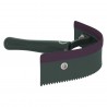 Cuchillo térmico de pvc curvo con goma Imperial Riding - Verde bosque