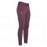 Leggings de equitación Euro-Star Don FullGrip - Terciopelo rojo
