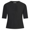 Camiseta de competición de malla flexible voladora Euro-Star - Negro