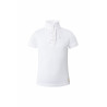 Camisa de Manga Corta con Volantes deConcurso para Niños Christel Horze - Blanco
