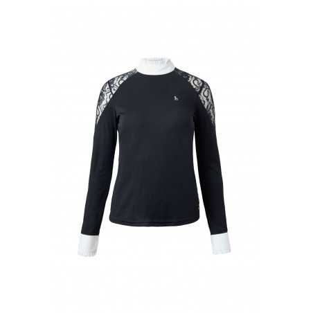 Camisa de Concurso de Encaje y Manga Larga para Mujer Sylvie Horze