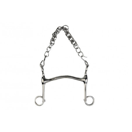 Freno de embocadura Metalab con cañón hueco