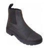 Botines Leoni cuero aceitado T de T - Negro