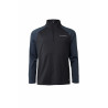 Top de entrenamiento B Vertigo Edmund para hombre con cremallera - Azul marino oscuro / sombra azul