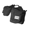 Alforja delantera acolchada de nailon deluxe Lakota - Negro