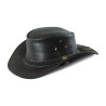 Sombrero vaquero trenzado de cuero Lakota - Negro