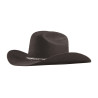 Sombrero vaquero de fieltro de lujo marrón Lakota - Negro