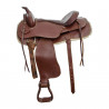 Silla de montar western de trail versátil Red Horns - Castaño