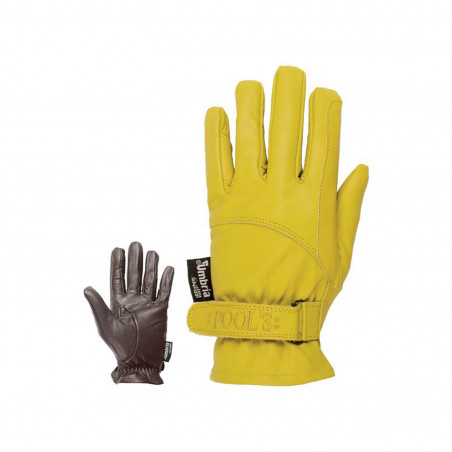 Guantes de equitación de cuero con cierre de velcro Umbria Equitazione 174