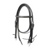 Brida western Lakota Silver Wire con riendas - Negro