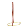 Noseband Pool's 555 de cuero con rawhide - Castaño