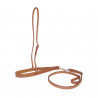 Noseband con tie down Pool's de cuero basket - Natural